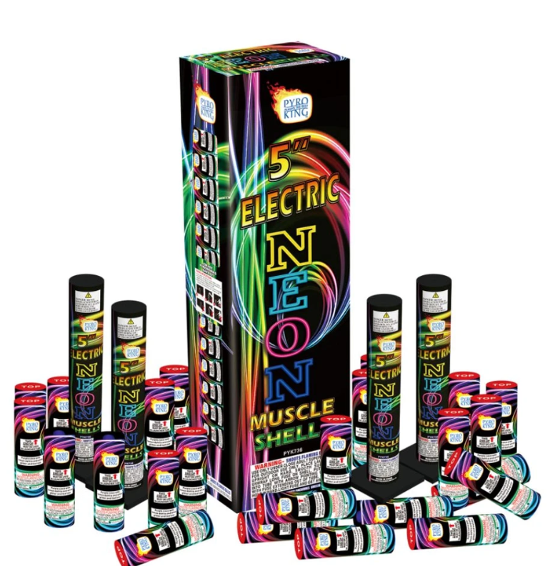 Electric Neon Muscle Shells 5" 4/24